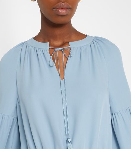 Robe longue en Cady Couture à plumes - Valentino - Modalova
