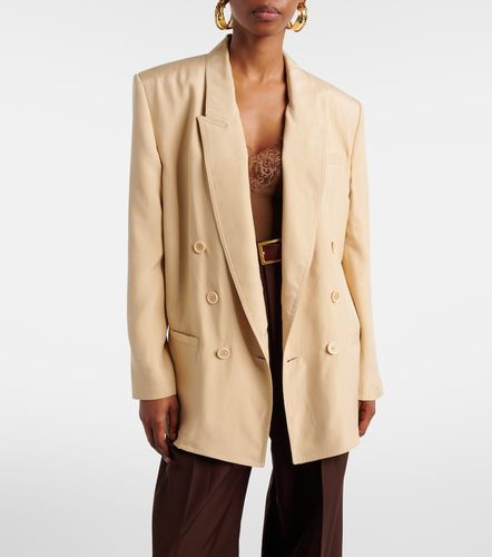 Blazer oversize en soie - Saint Laurent - Modalova