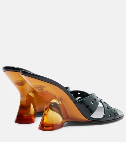 Mules compensées en cuir verni - Dries Van Noten - Modalova