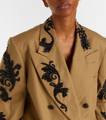 Blazer en coton à ornements - Dries Van Noten - Modalova