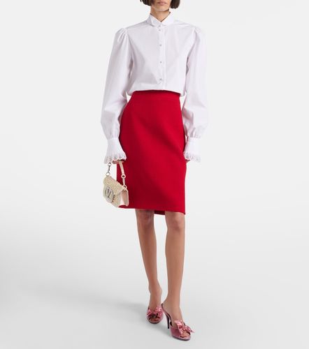 Blouse brodée en popeline de coton - Valentino - Modalova