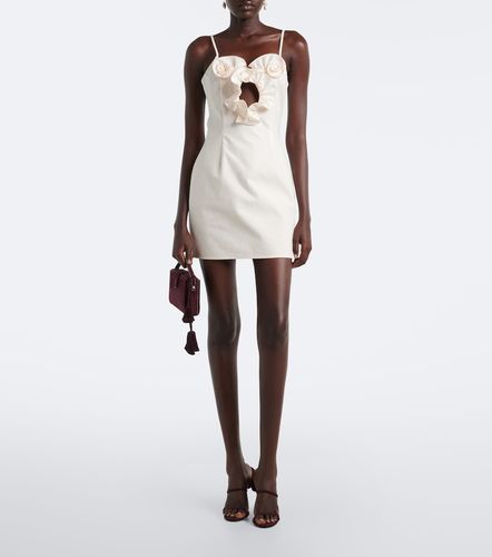 Robe en coton à appliqués à fleurs - Magda Butrym - Modalova
