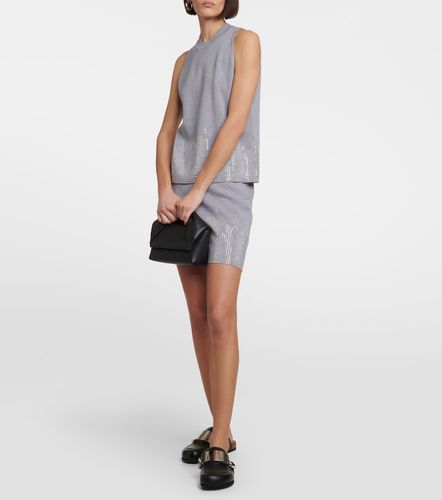 Mini-jupe en laine à ornements - JW Anderson - Modalova