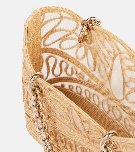 Sac Kahlo Mini en raphia à logo - Aquazzura - Modalova