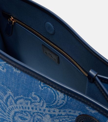 Sac Eyes Medium en jacquard de denim - Etro - Modalova