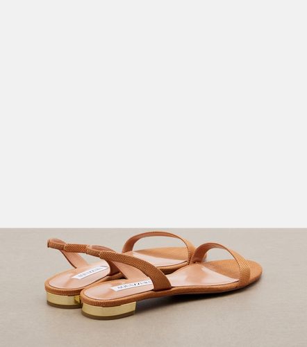 Sandales slingback So Nude en raphia - Aquazzura - Modalova