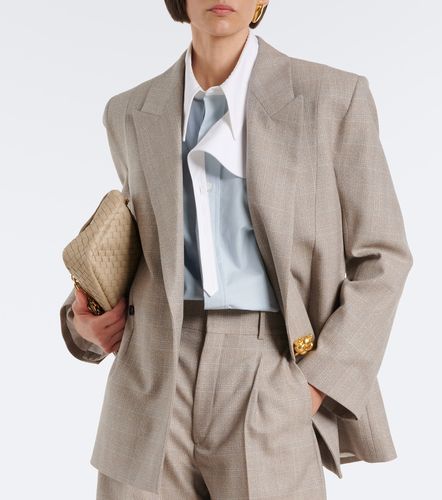 Blazer en laine à carreaux - Bottega Veneta - Modalova