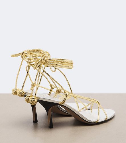 Sandales Tourni en cuir métallisé - Jacquemus - Modalova