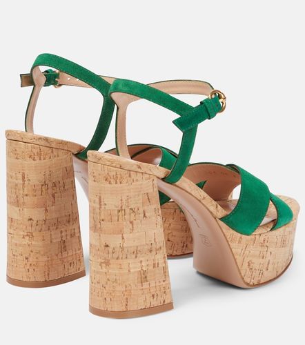 Sandales Bebe à plateau en daim - Gianvito Rossi - Modalova
