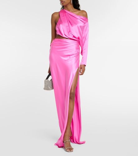 Robe longue à découpes en soie - The Sei - Modalova