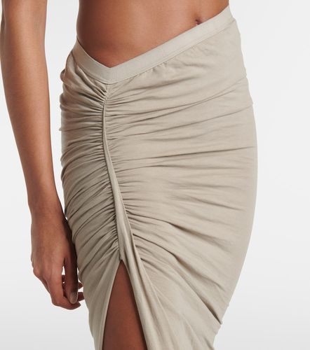 Jupe longue en jersey de coton - Rick Owens - Modalova
