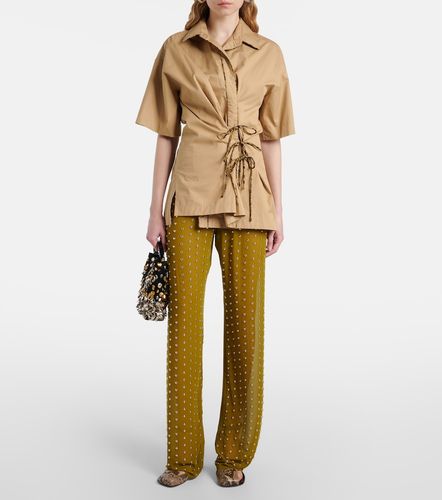 Pantalon droit à ornements - Dries Van Noten - Modalova