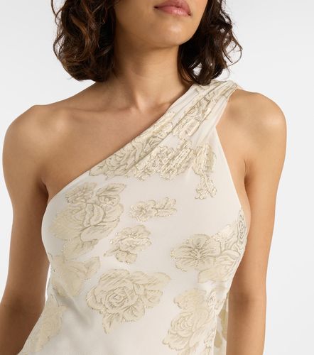 Robe longue Ava brodée en soie mélangée - Alexandra Miro - Modalova