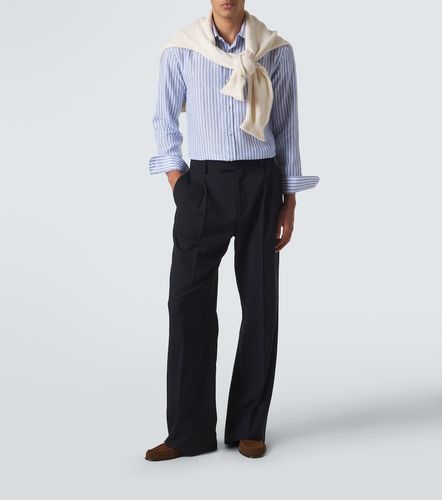 Charvet Chemise en lin à rayures - Charvet - Modalova