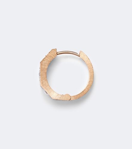 Boucle d'oreille unique Ecrou en or rose 18 ct et diamants - Marie Lichtenberg - Modalova