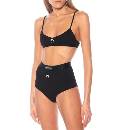 Culotte brodée en coton mélangé - Marine Serre - Modalova
