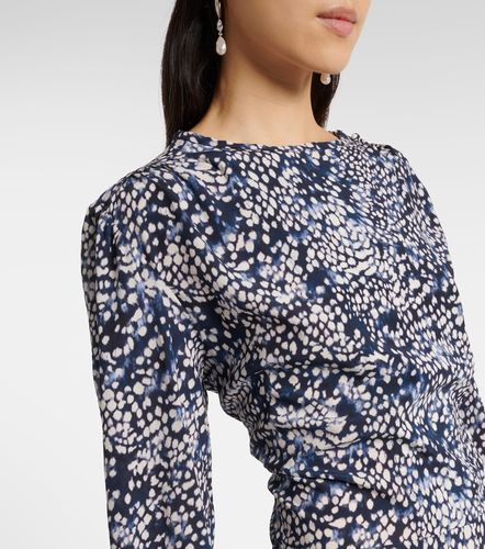 Robe longue Hanane en soie mélangée à imprimé - Isabel Marant - Modalova