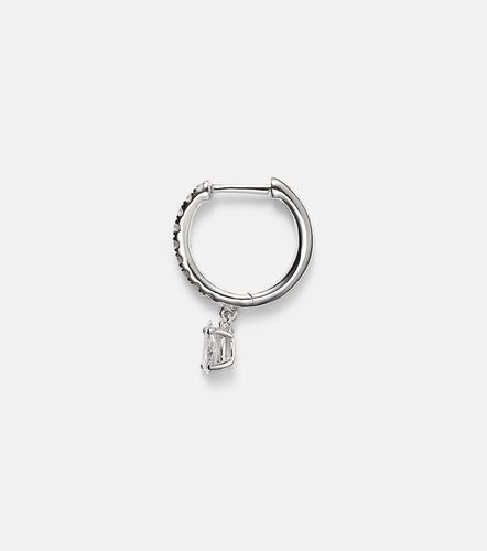 Boucle d'oreille unique en or blanc 18 ct et diamants - Anita Ko - Modalova