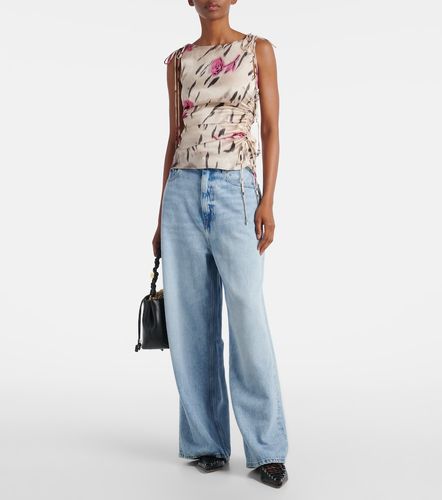 Ganni Top en satin à fleurs - Ganni - Modalova