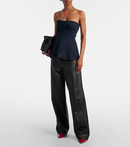Agolde Top bustier Lara en jean - Agolde - Modalova