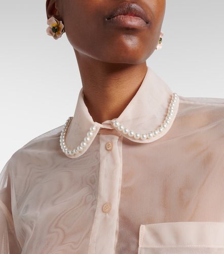 Blouse raccourcie en tulle - Simone Rocha - Modalova