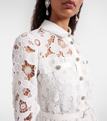 Robe chemise en guipure - Self-Portrait - Modalova