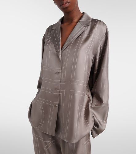 Chemise de pyjama en sergé de soie - Toteme - Modalova