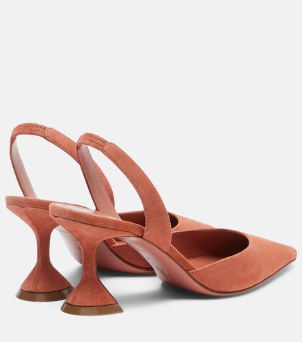 Escarpins slingbacks Holli en daim - Amina Muaddi - Modalova