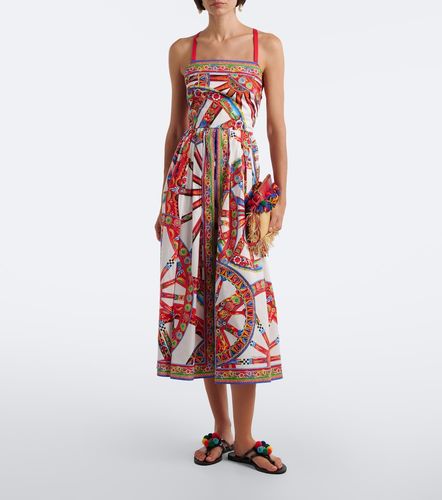 Robe midi Carretto en coton - Dolce&Gabbana - Modalova
