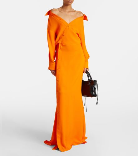 Robe en soie à épaules dénudées - Balenciaga - Modalova