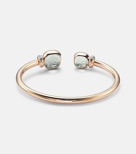 Bracelet jonc Nudo en or rose 18 ct, prasiolites et diamants - Pomellato - Modalova