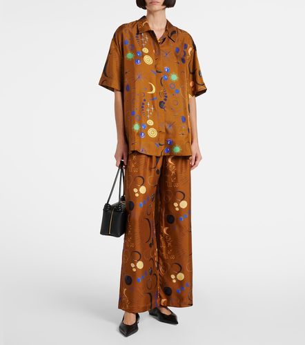 Chemise Montauk en soie à imprimé - Asceno - Modalova