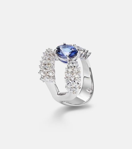 Bague Reign Supreme en or blanc 18 ct, saphir et diamants - Yeprem - Modalova