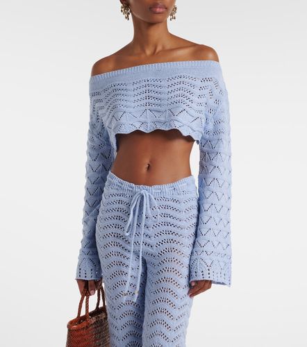 Crop top Helena en coton mélangé au crochet - Bananhot - Modalova