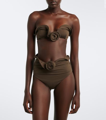 Haut de bikini à appliqués floraux - Magda Butrym - Modalova