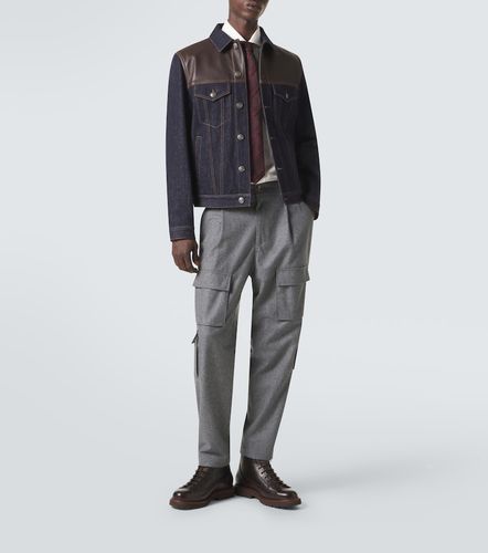 Pantalon cargo en laine vierge - Brunello Cucinelli - Modalova