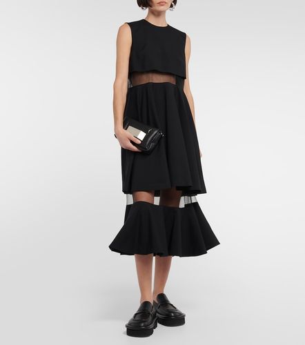 Kei Ninomiya Robe midi en laine - Noir Kei Ninomiya - Modalova