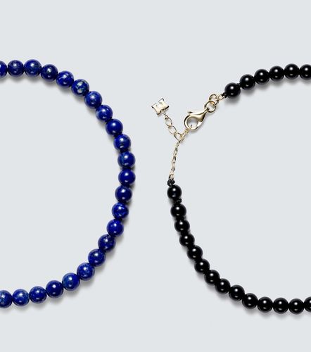 Bracelet en or 14 ct, lapis lazuli et onyx - Mateo - Modalova
