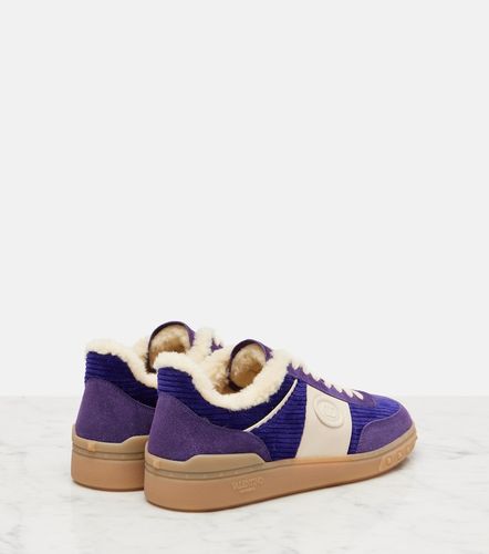 Baskets Upvillage en daim et velours côtelé - Valentino Garavani - Modalova