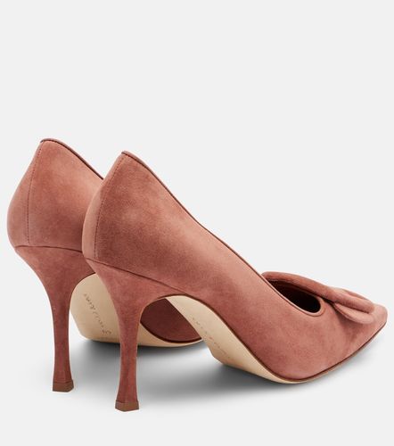 Escarpins Maysale 90 en daim - Manolo Blahnik - Modalova