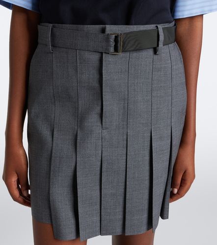Mini-jupe asymétrique en laine - Sacai - Modalova