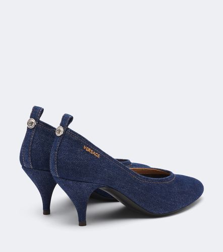 Versace Escarpins Tina en denim - Versace - Modalova