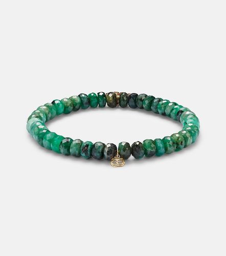 Bracelet Evil Eye Fringe en or 14 ct et diamants - Sydney Evan - Modalova