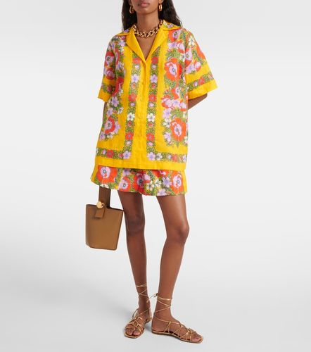 Alémais Chemise de bowling en lin à imprimé floral - Alemais - Modalova