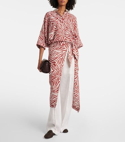 Pantalon ample en lin - Brunello Cucinelli - Modalova