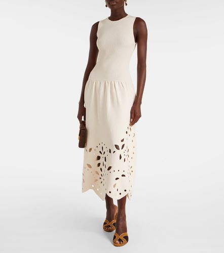 Robe midi Rosaline à broderies anglaises - Ulla Johnson - Modalova