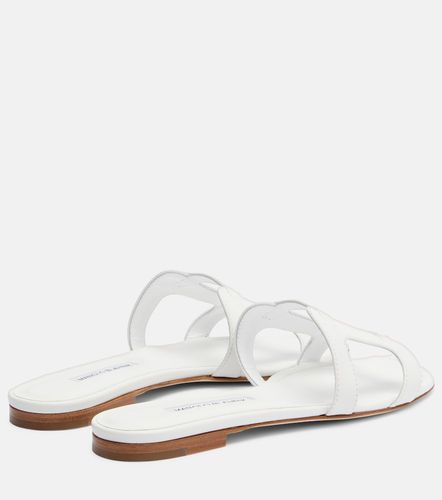 Mules Grellanuflat en cuir - Manolo Blahnik - Modalova
