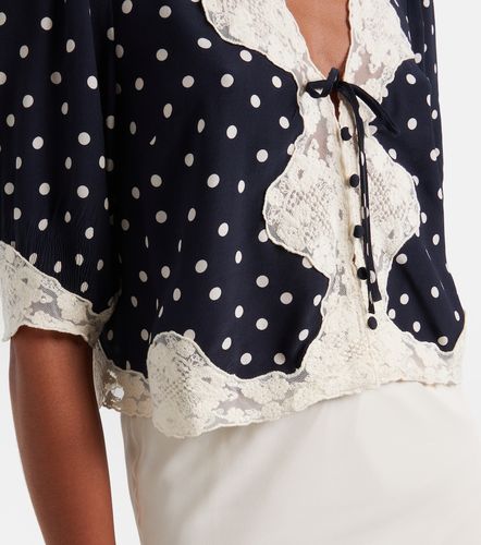Top Ursula à pois et finitions en dentelle - Rixo - Modalova
