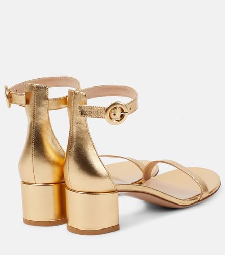 Sandales Gaeta 45 en cuir métallisé - Gianvito Rossi - Modalova