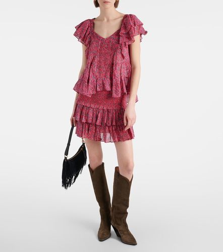 Top Madrana en coton à imprimé - Marant Etoile - Modalova